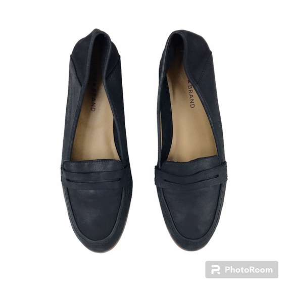 Lucky Brand Black Leather Loafer - Picture 1 of 10